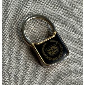 Cadillac Car Dealer Shiny Gold Key Fob Keychain Caddy Dealership Vintage Tampa